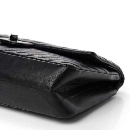 Chanel Aged Calfskin Chevron Quilted 2.55 Reissue 226 So Black 8 of 15