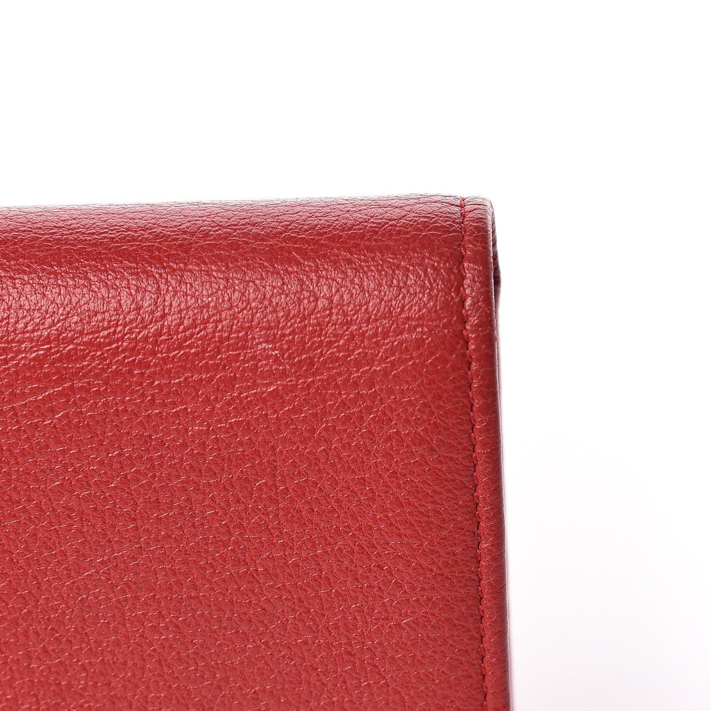 Goatskin Belle De Jour Flap Wallet Rouge Orient