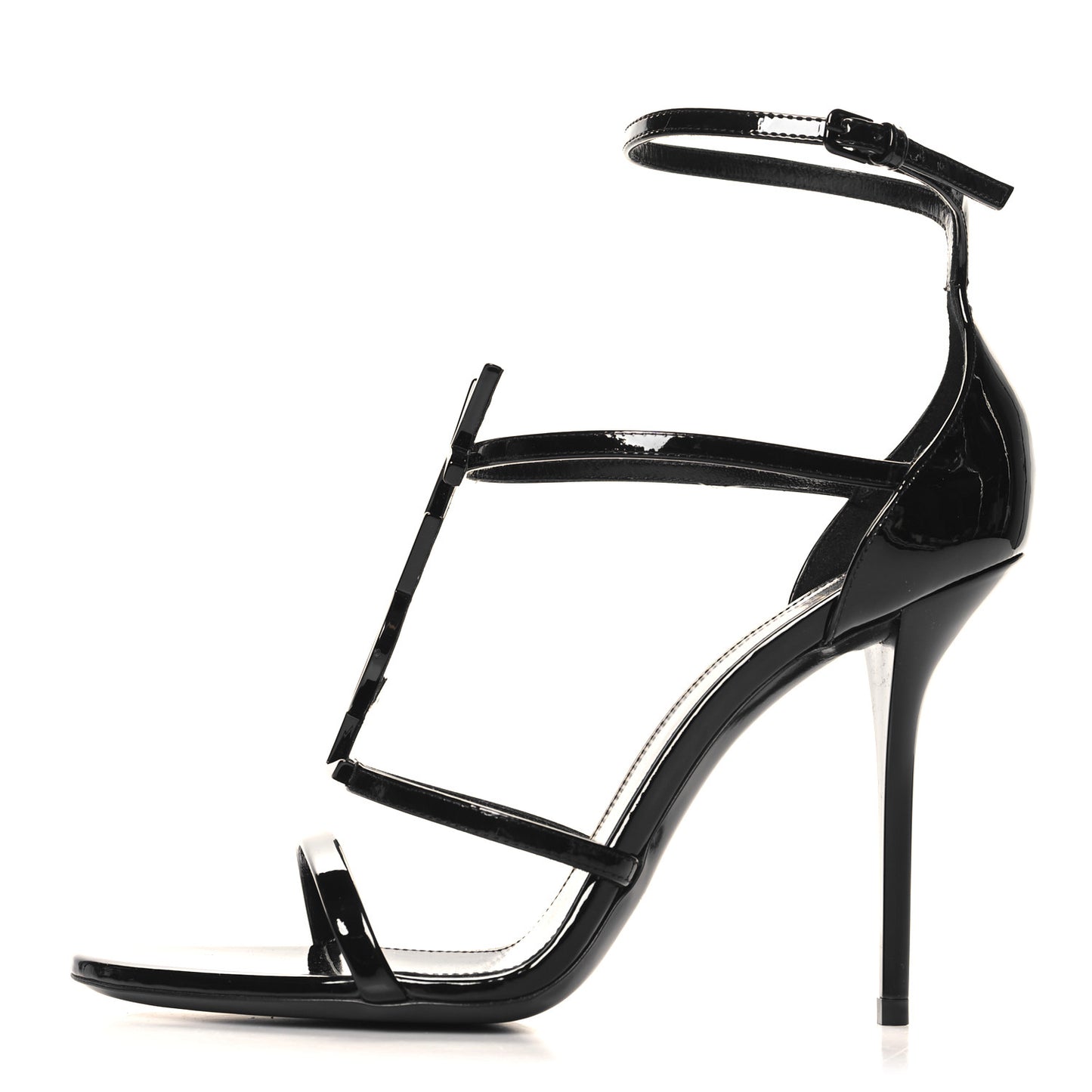 Patent Cassandra 100 Ankle Strap Sandals 39 Black