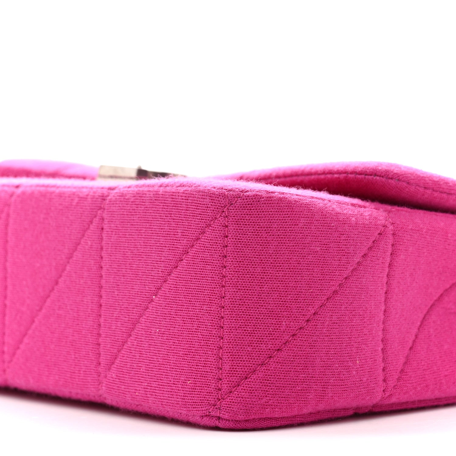 Saint Laurent Jersey Wool Patchwork Monogram Medium Jamie Baguette Magenta 10 of 11