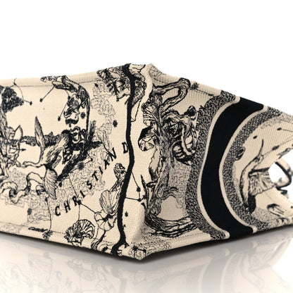 Christian Dior Canvas Zodiac Toile De Jouy Embroidered Medium Book Tote Latte 10 of 11