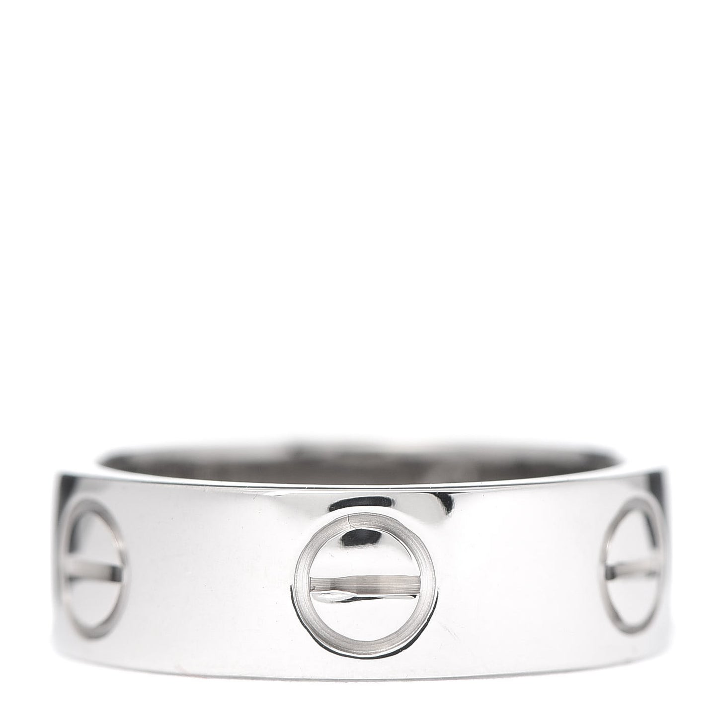 18K White Gold 5.5mm LOVE Ring 48 4.5