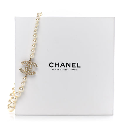 Chanel Graduated Pearl CC Short Necklace Gold 7 of 7