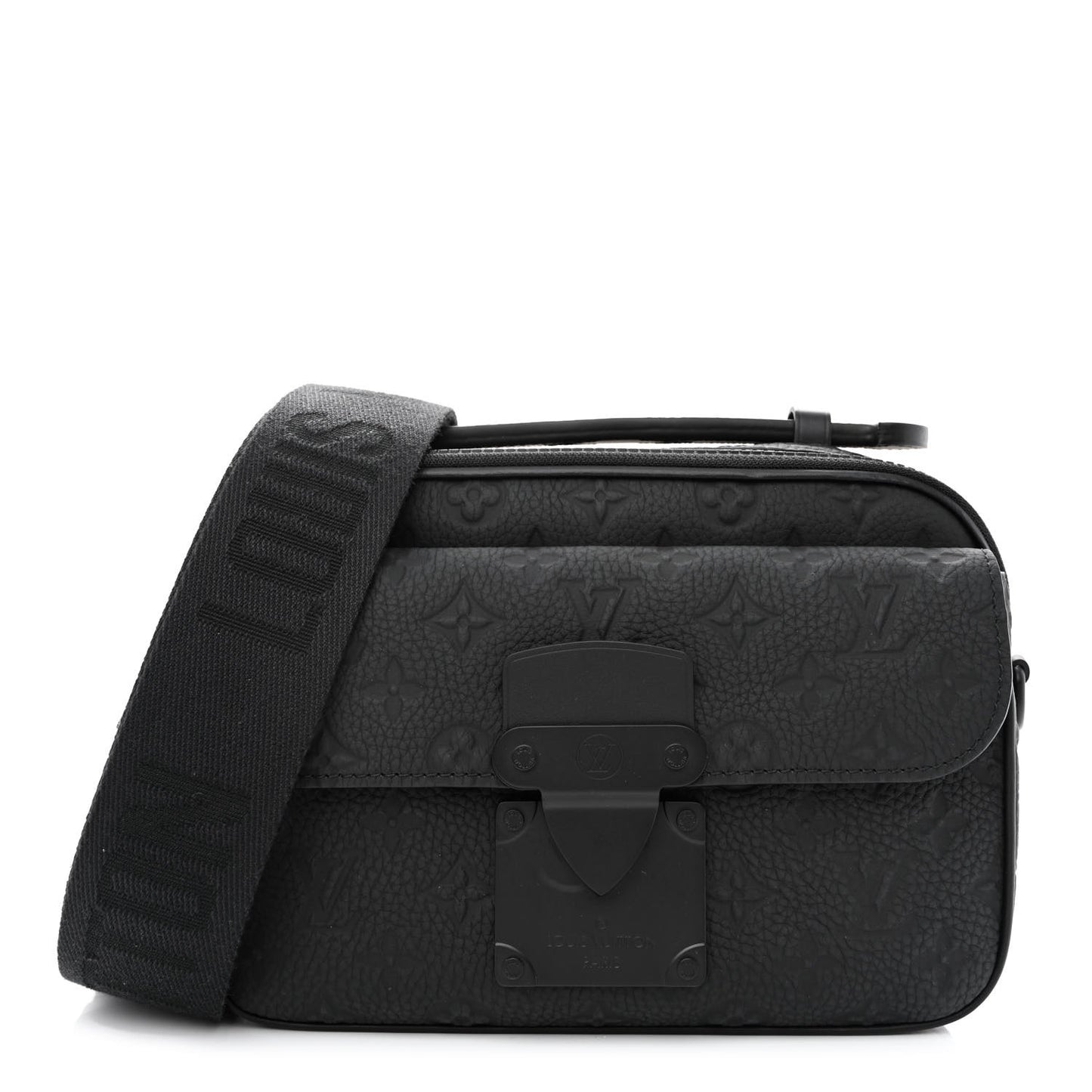 Taurillon Monogram S Lock Messenger Black
