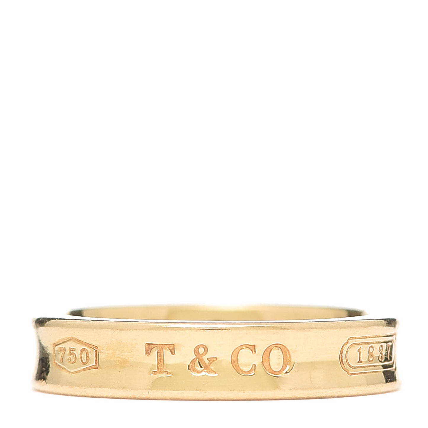 18K Yellow Gold Narrow 1837 Ring 48 4.5