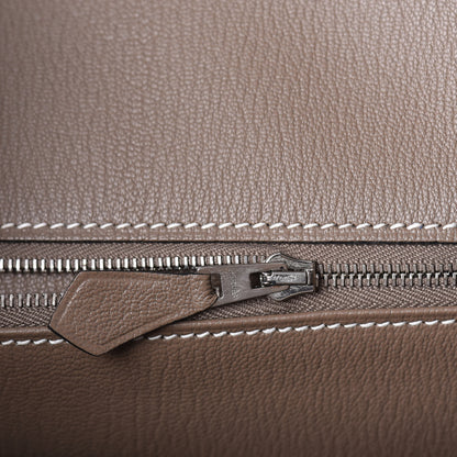 Hermes Togo Horseshoe Birkin 30 Black Etoupe 20 of 33
