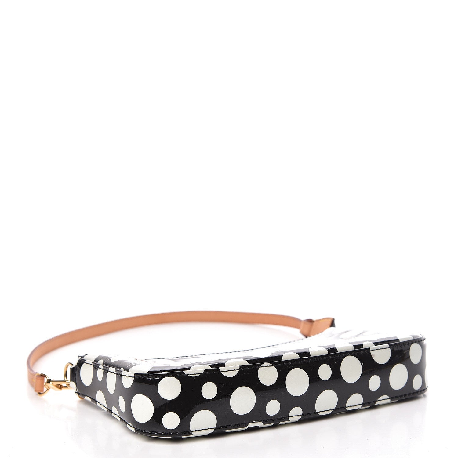 Louis Vuitton Vernis Kusama Infinity Dots Pochette Accessories Black 4 of 10