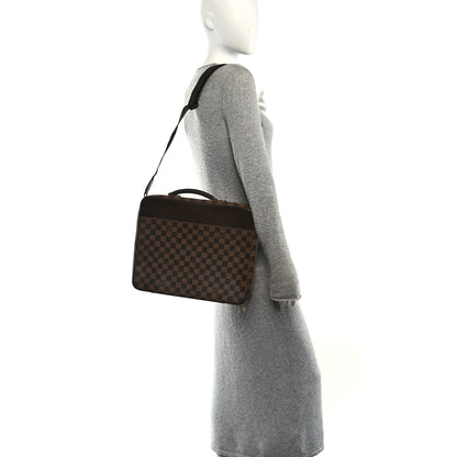 Louis Vuitton Damier Ebene Porte Ordinateur Sabana NM Computer Case 2 of 9