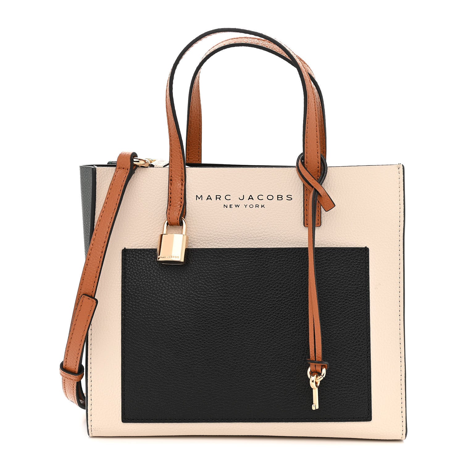 Marc Jacobs Calfskin Mini Grind Tote Bag Sandshell Multicolor 1 of 11