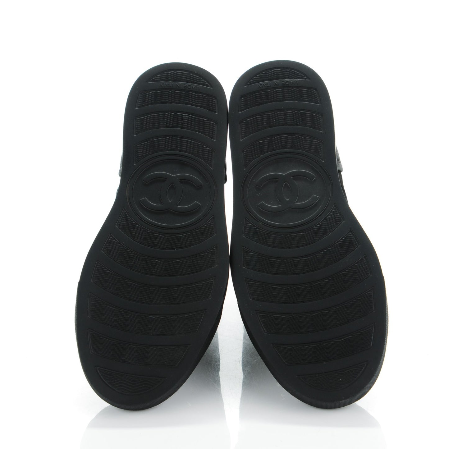 Suede Tweed High Top Sneakers 37 Black