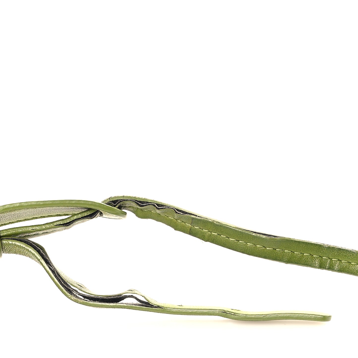 Nappa Intrecciato Nodini Crossbody Messenger Green