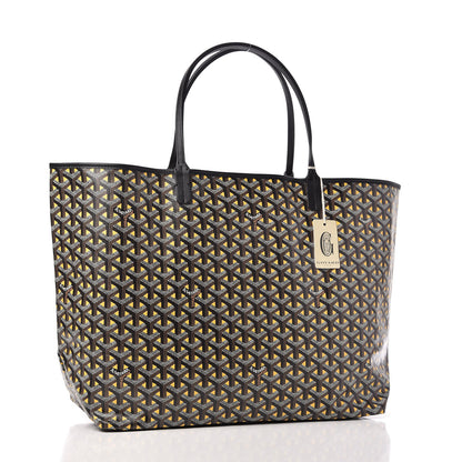 Goyard Goyardine Saint Louis Claire Voie GM Black Yellow 3 of 10