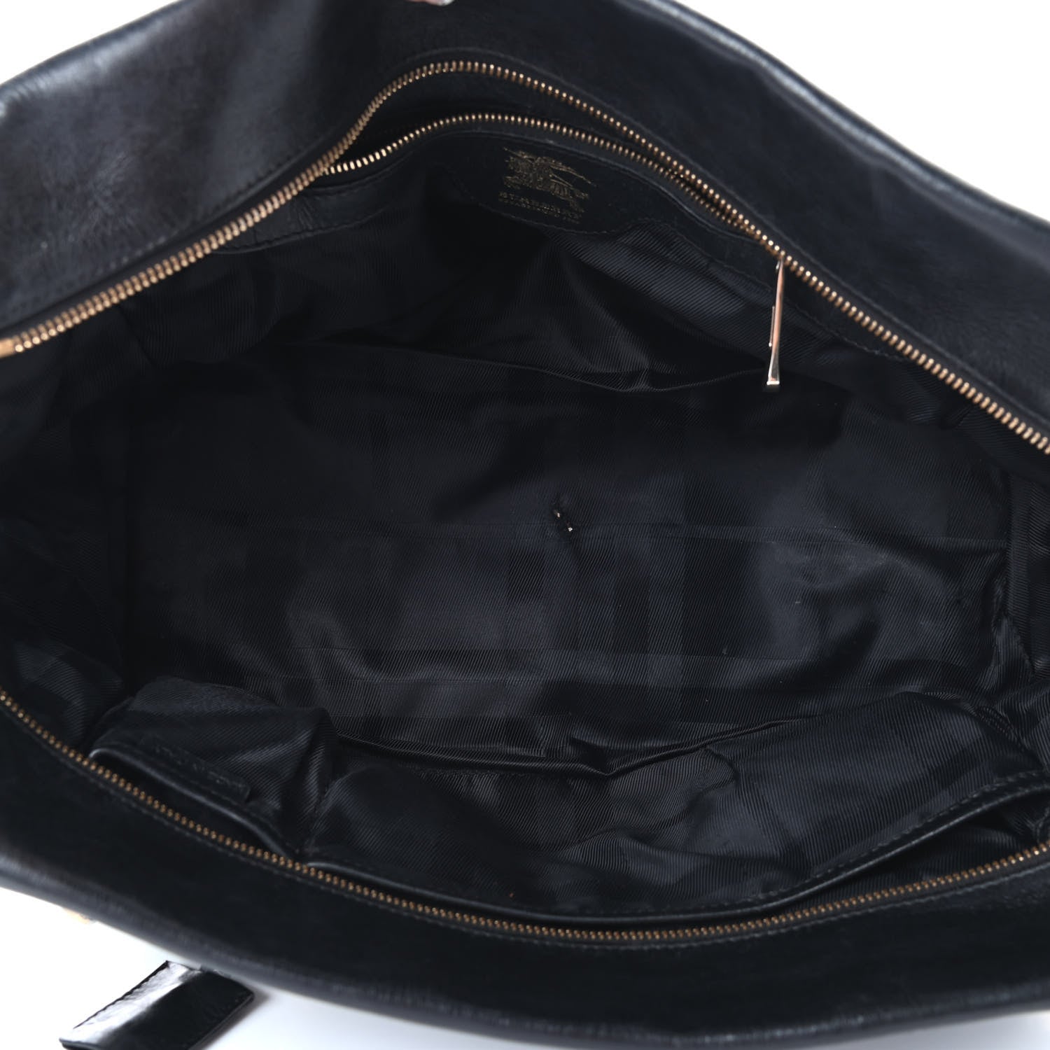 Burberry Calfskin Quilted Manor Tote Black 4 of 11