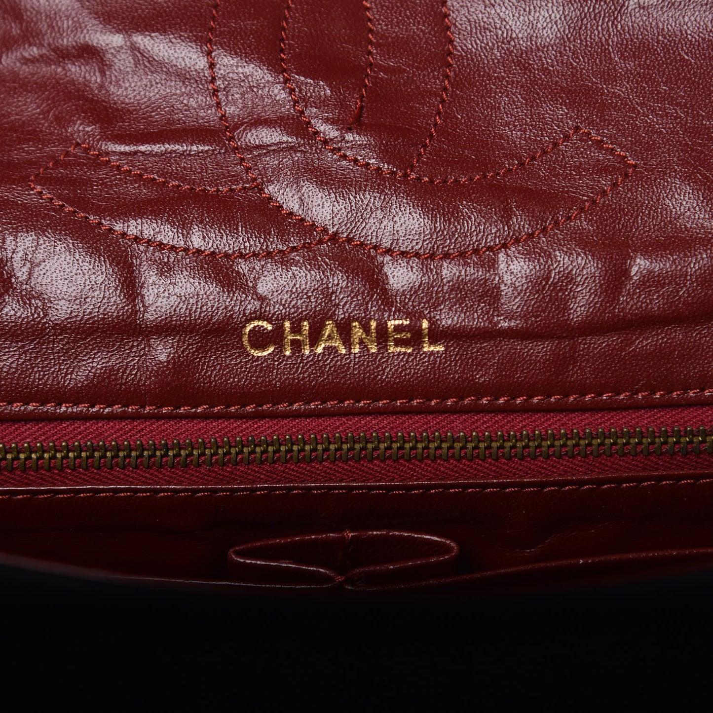 Lambskin Jersey Quilted Medium Double Flap Black