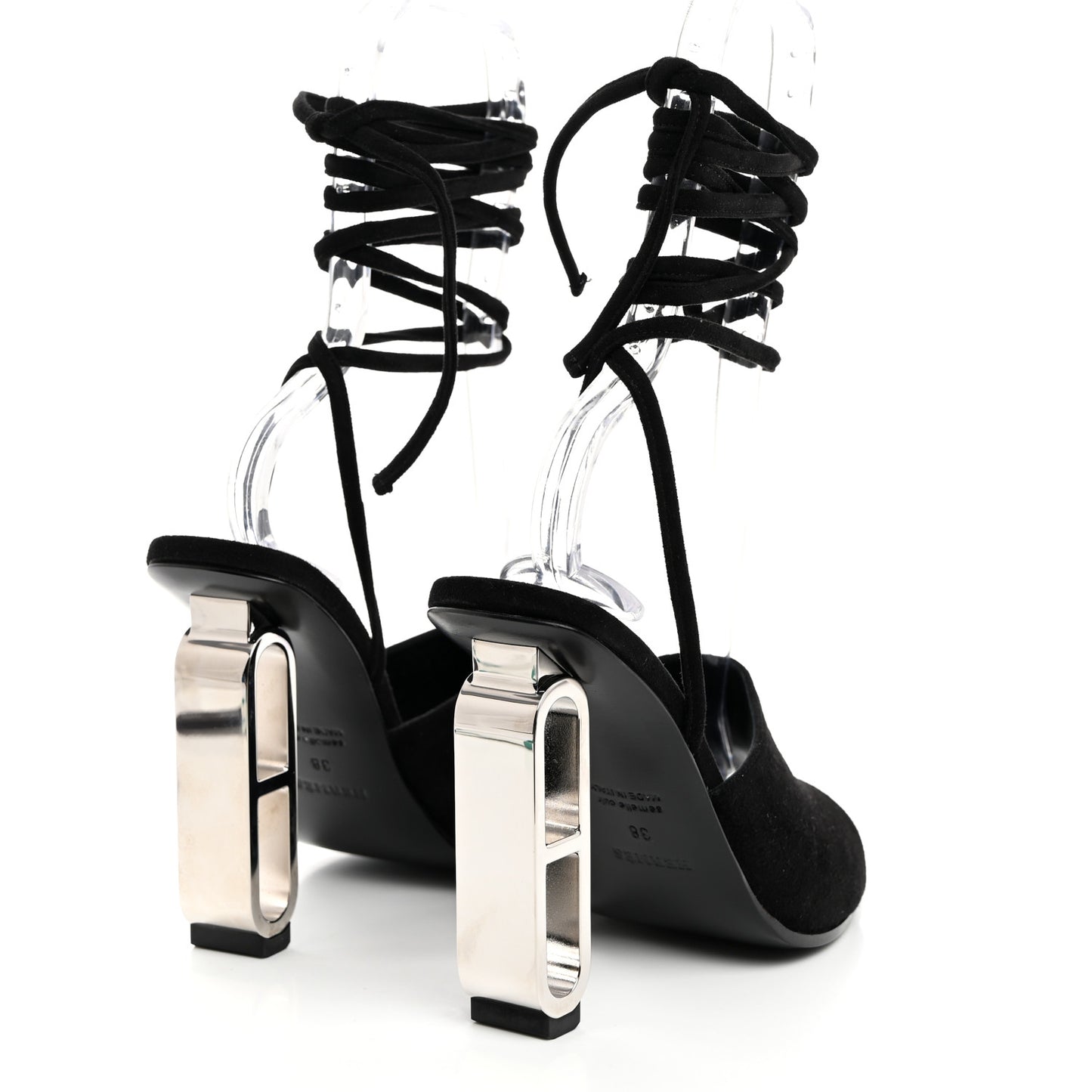Chevre Velours Image 100 Sandals 38 Black