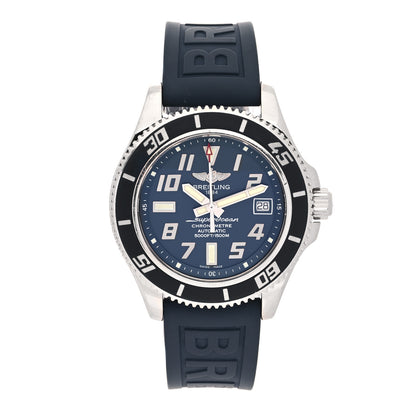 Breitling Stainless Steel Rubber 42mm SuperOcean Automatic Watch Blue A17364 1 of 4