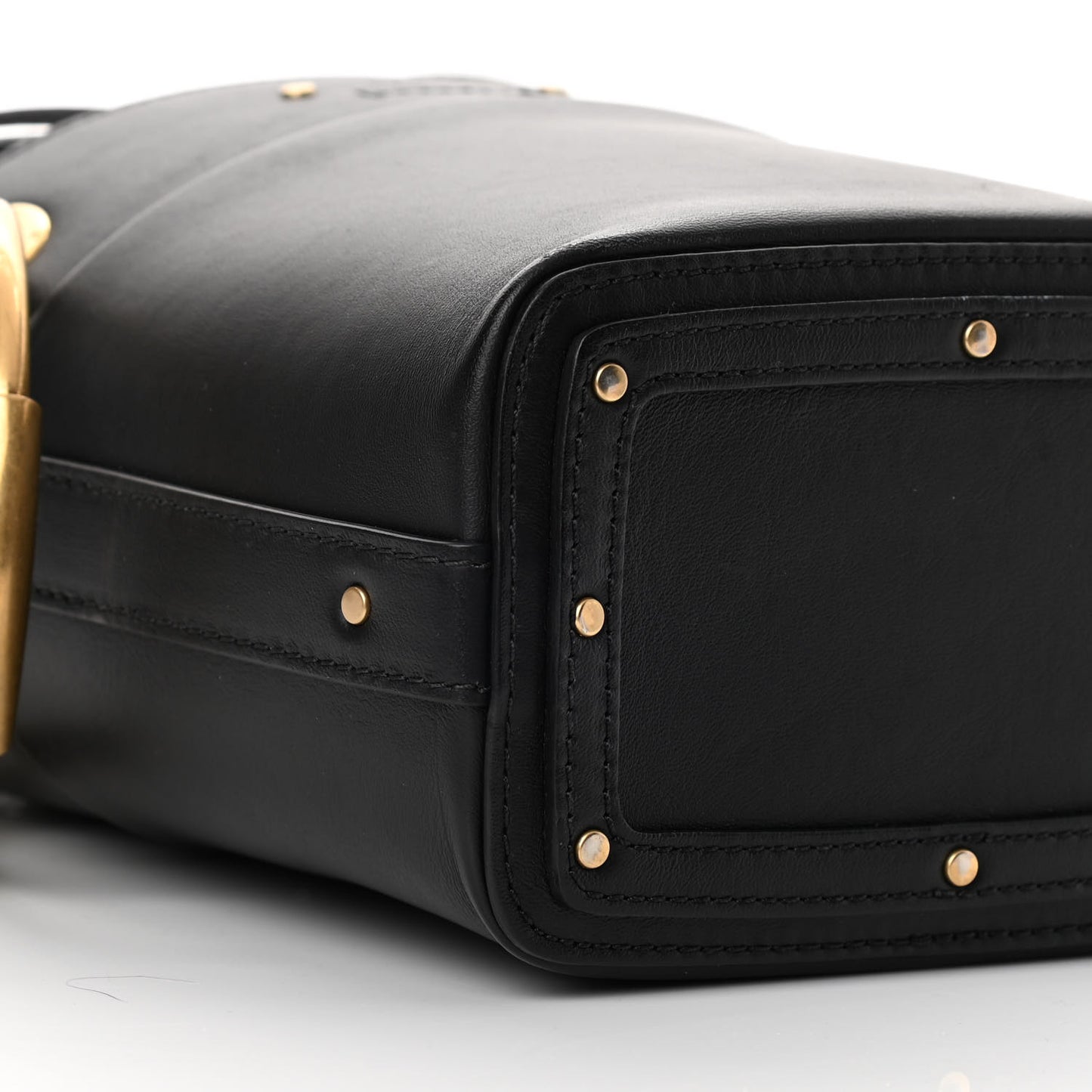 Smooth Calfskin Small Roy Bucket Bag Black