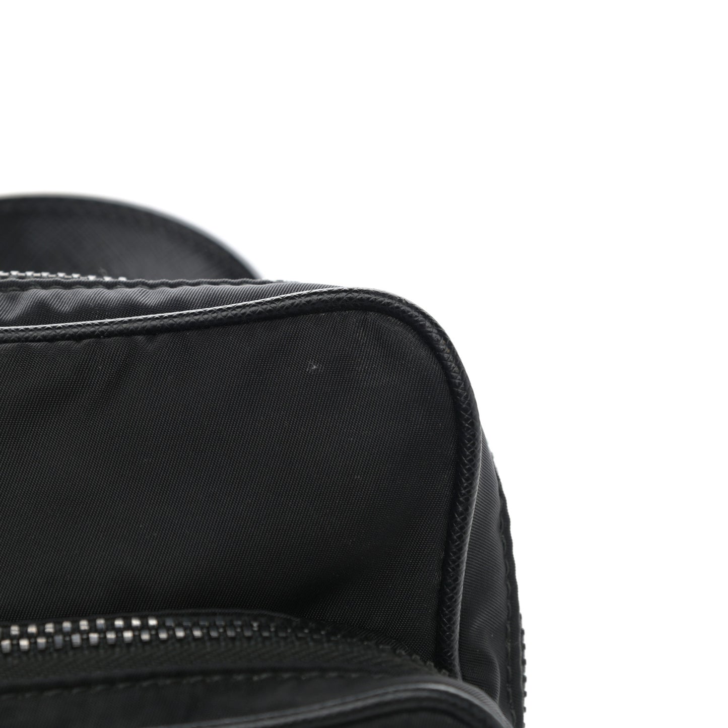 Tessuto Nylon Saffiano Sling Bag Black