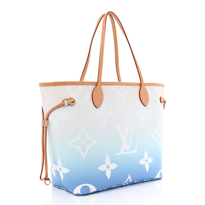 Louis Vuitton Monogram Giant By The Pool Neverfull MM Blue 3 of 12