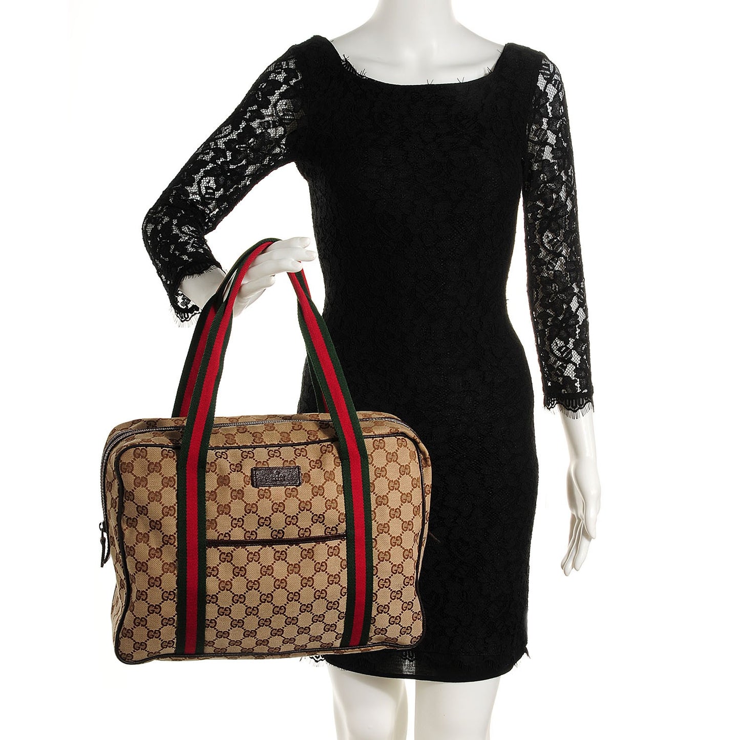 Monogram Web Carry On Tote Dark Brown