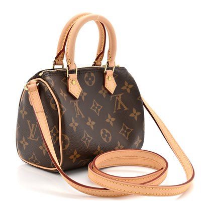 Louis Vuitton Monogram Nano Speedy Bandouliere 2 of 9
