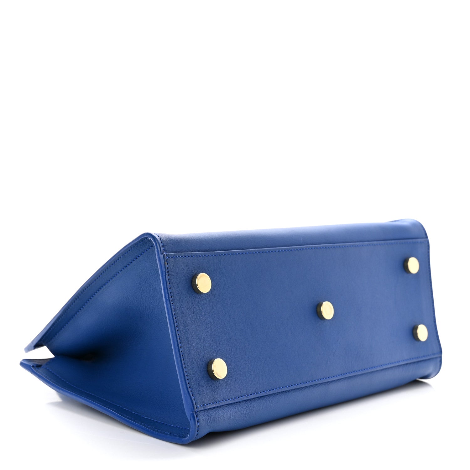 Saint Laurent Calfskin Monogram Baby Cabas Blue Majorelle 3 of 9