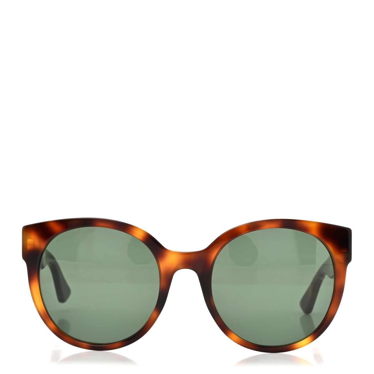 Gucci Acetate Round Web Sunglasses GG 0035S Tortoise 2 of 8