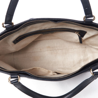 Gucci Pebbled Calfskin Small Soho Top Handle Bag Black 4 of 8