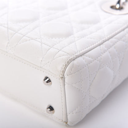 Christian Dior Lambskin Cannage Mini Lady Dior White 11 of 20