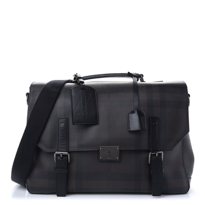 Burberry Smoked Check Messenger Bag Black 1 of 12