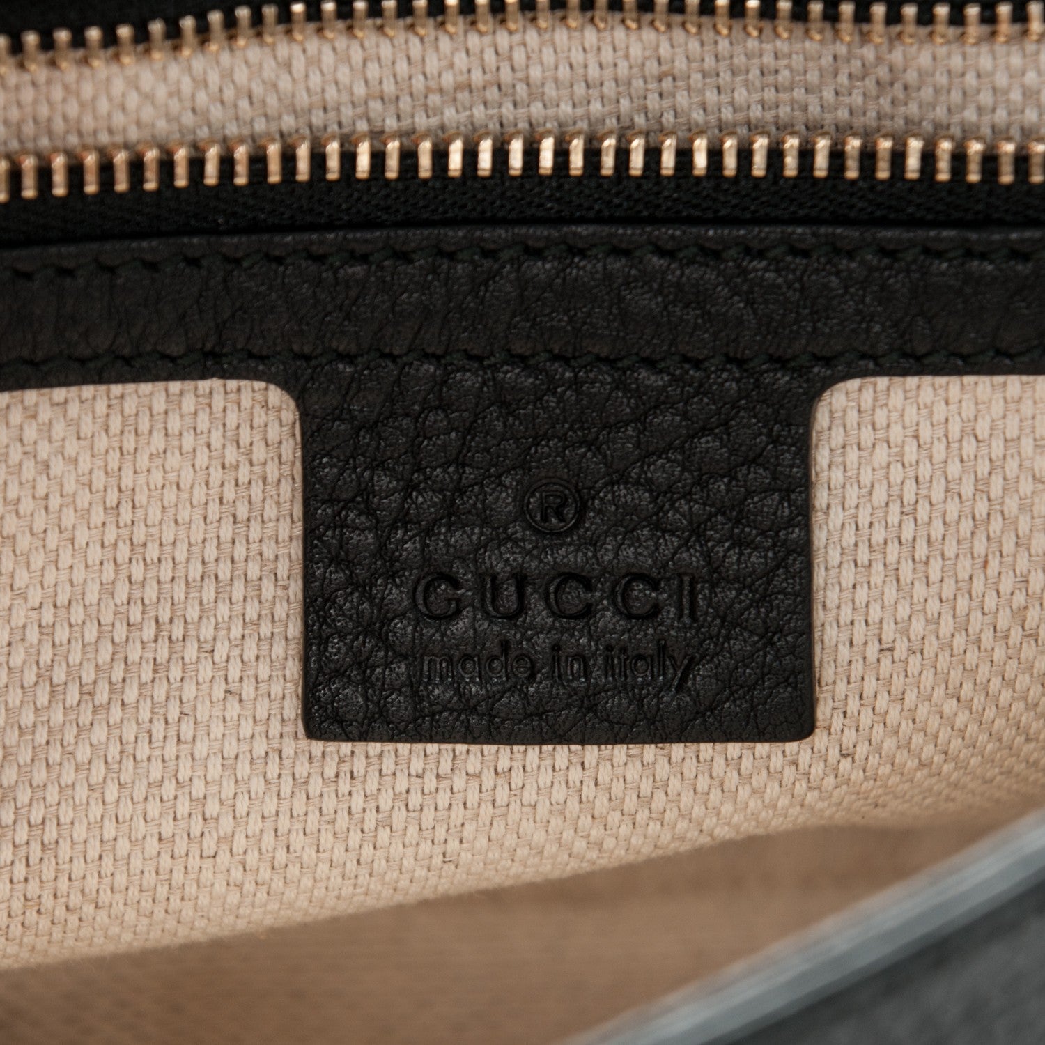 Gucci Pebbled Calfskin Medium Soho Flap Crossbody Black 6 of 7