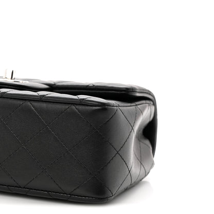 Chanel Lambskin Quilted Mini Rectangular Flap Black 10 of 11