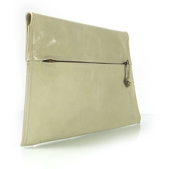Bottega Veneta Leather Clutch Cream 2 of 6