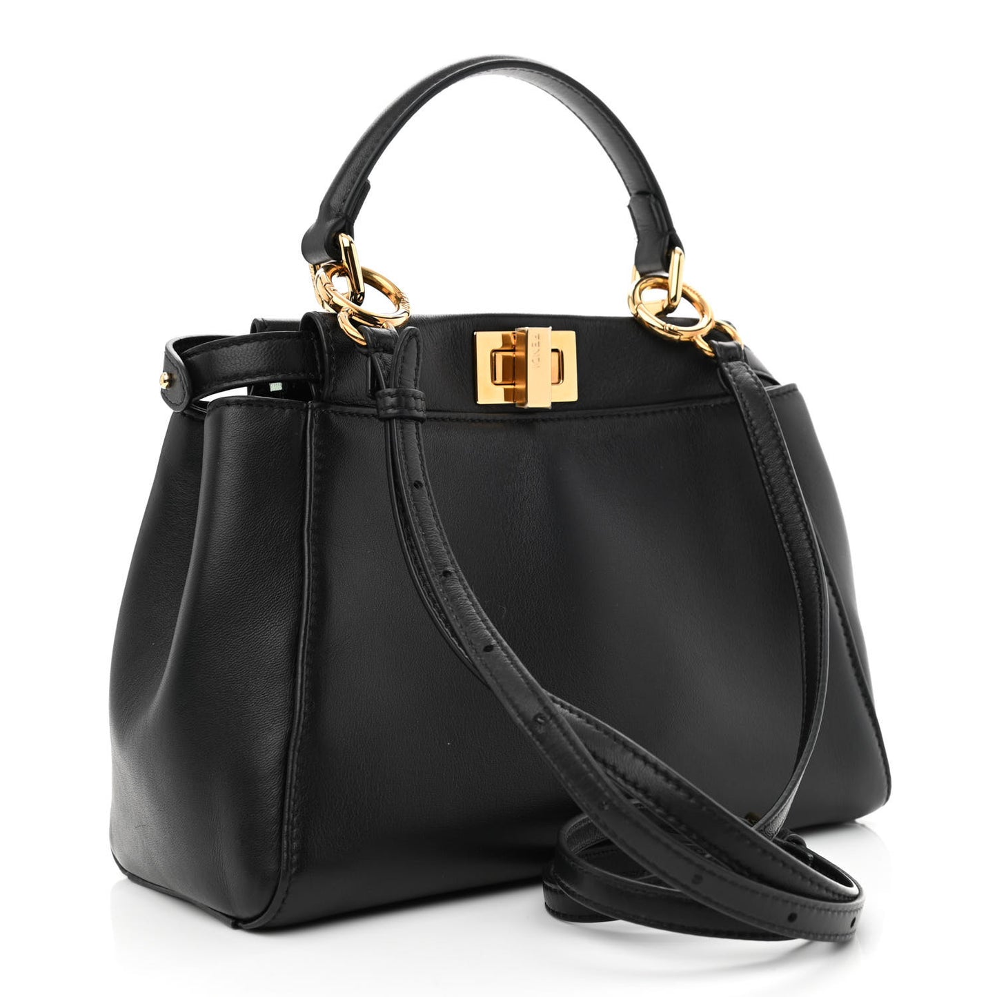 Nappa Mini Peekaboo Iconic Satchel Black