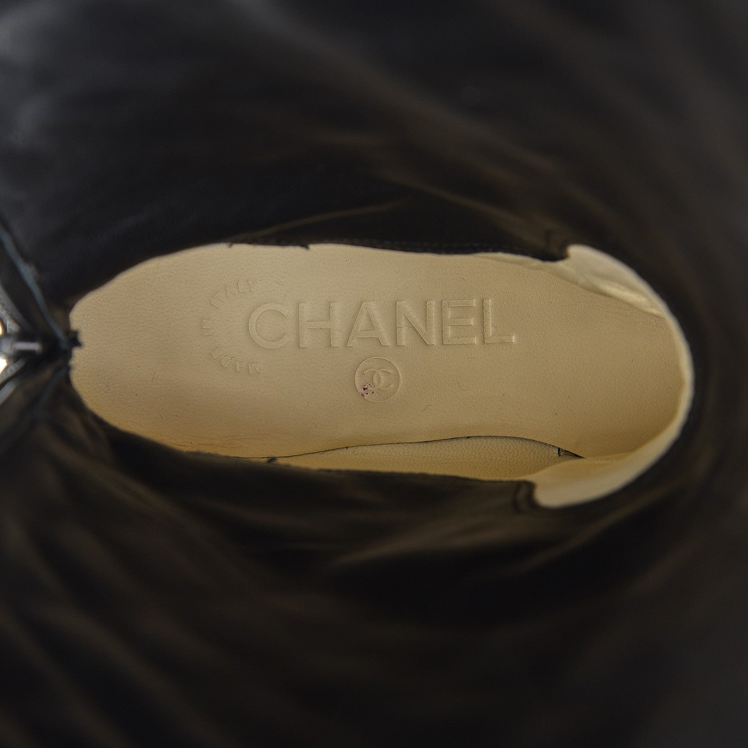 Chanel Calfskin Quilted Riding Boots 35.5 Black 8 of 9