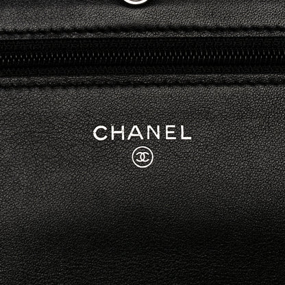 Chanel Caviar Timeless CC Wallet On Chain WOC Black 6 of 10