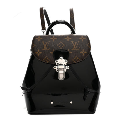 Louis Vuitton Patent Monogram Hot Springs Backpack Black 1 of 10
