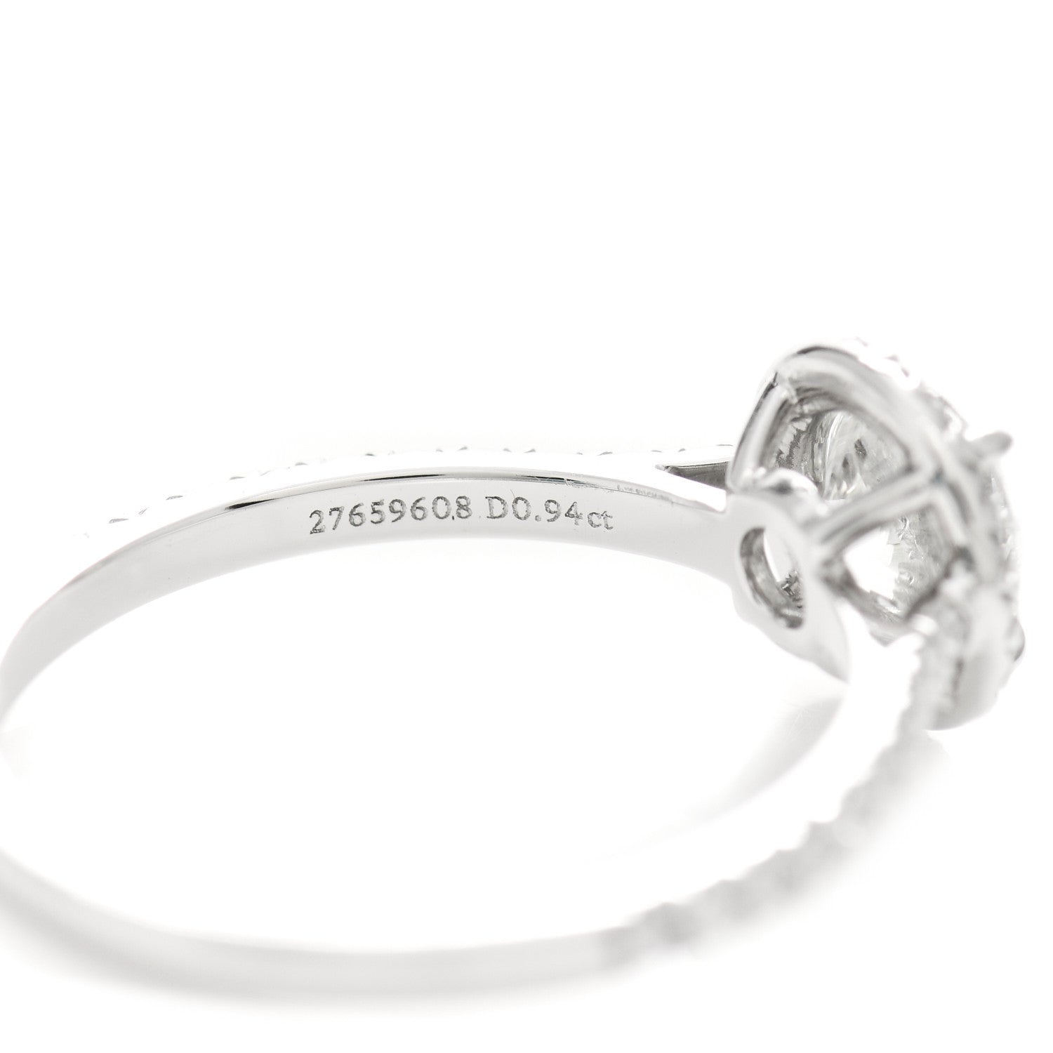 Tiffany Platinum Diamond .94ct Soleste Round Brilliant Engagement Ring 54 7 4 of 5
