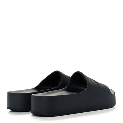 Balenciaga Rubber Chunky Platform Slide Sandals 41 Black 4 of 8