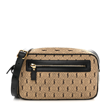 Saint Laurent Canvas Monogram All Over Camera Bag Beige 1 of 12
