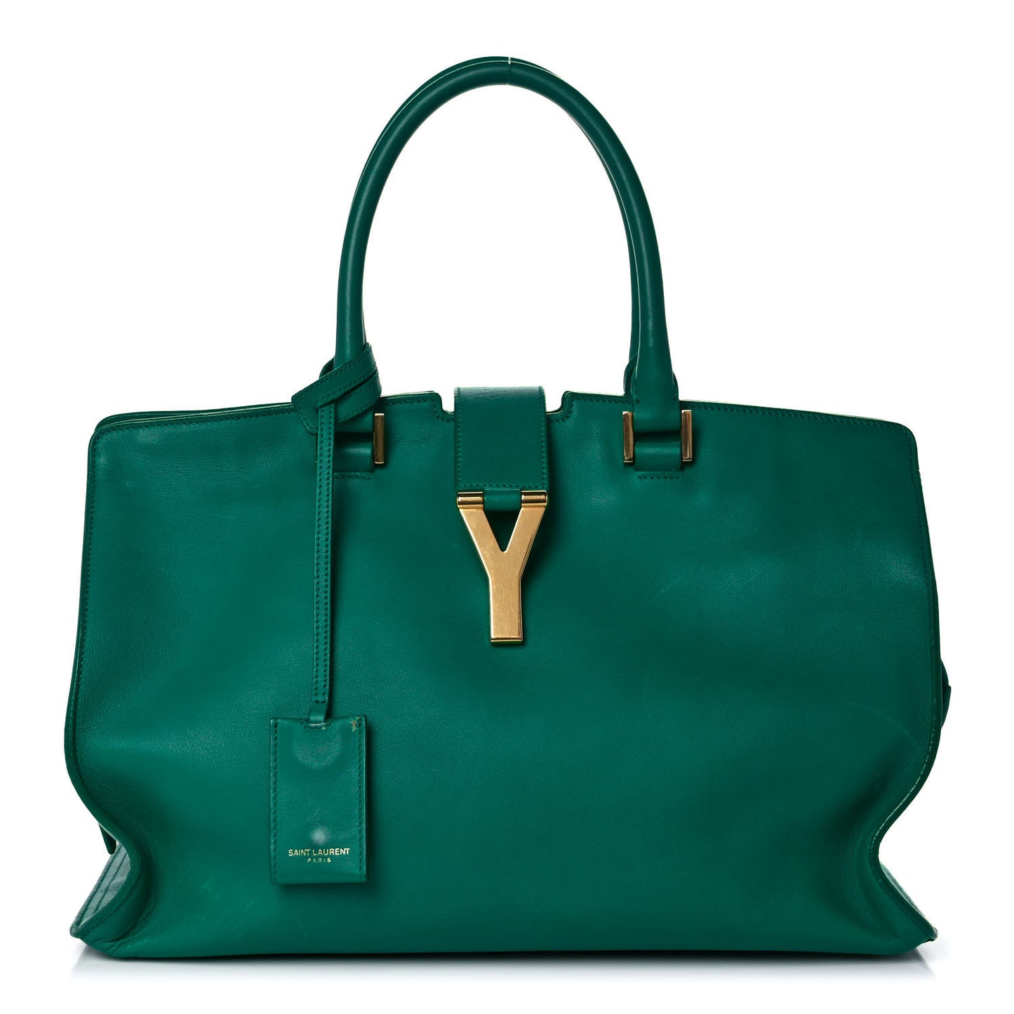 Calfskin Medium Classic Y Cabas Green