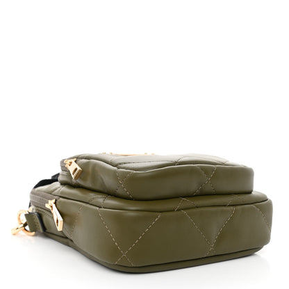 Marc Jacobs Calfskin Quilted North South Crossbody Olive Green 4 of 10