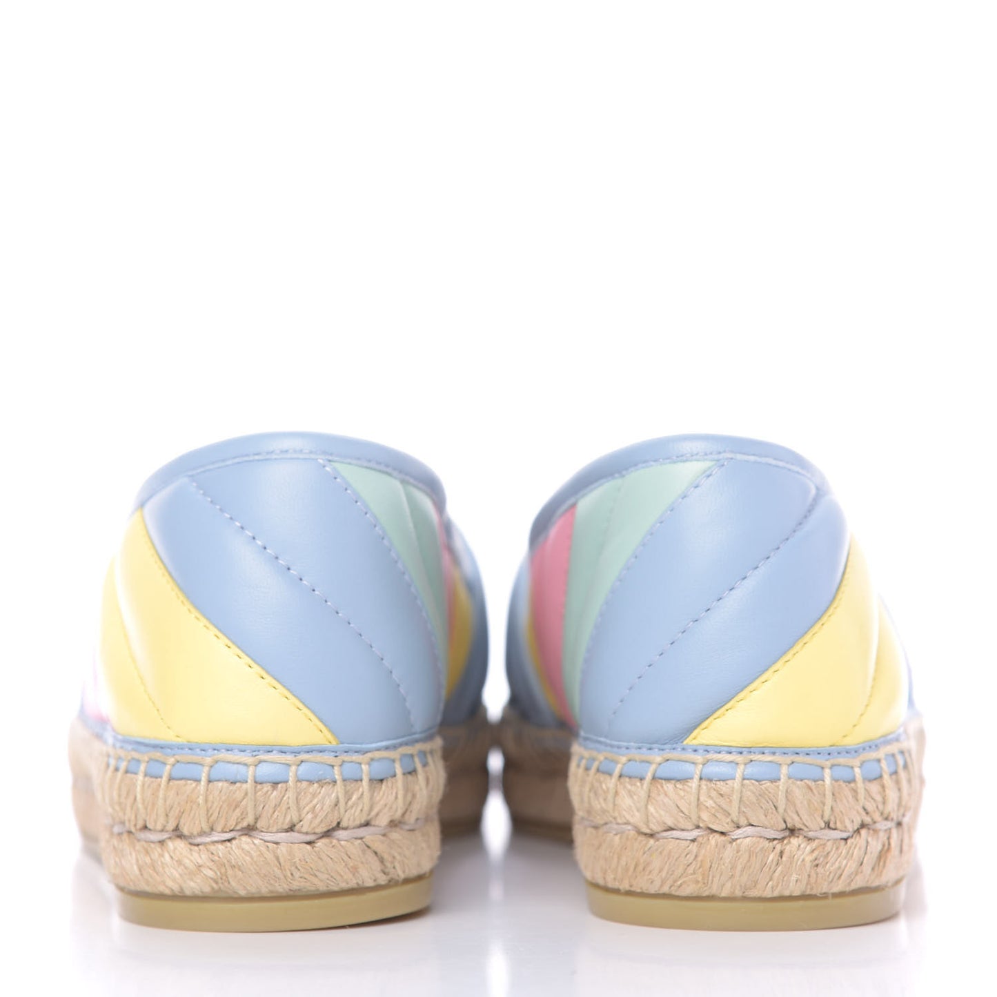Nappa Matelasse Diagonal GG Marmont Espadrilles 36 Multicolor Pastel