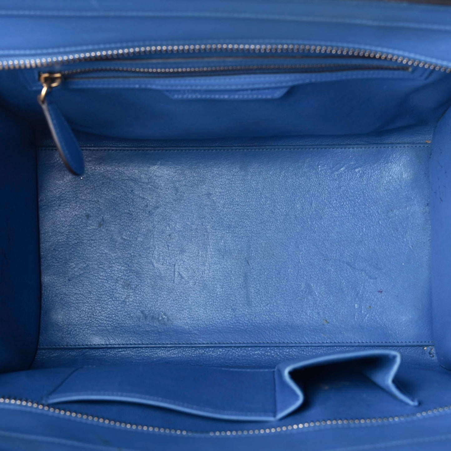 Smooth Calfskin Mini Luggage Electric Blue