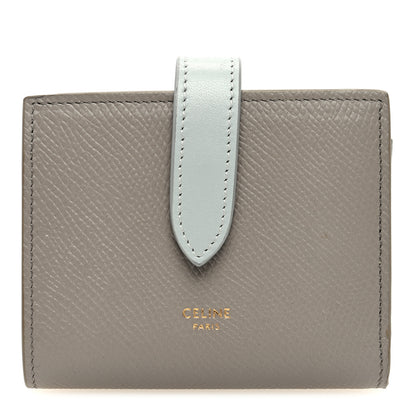 Celine Grained Calfskin Small Multifunction Strap Wallet Pebble Mineral 1 of 7