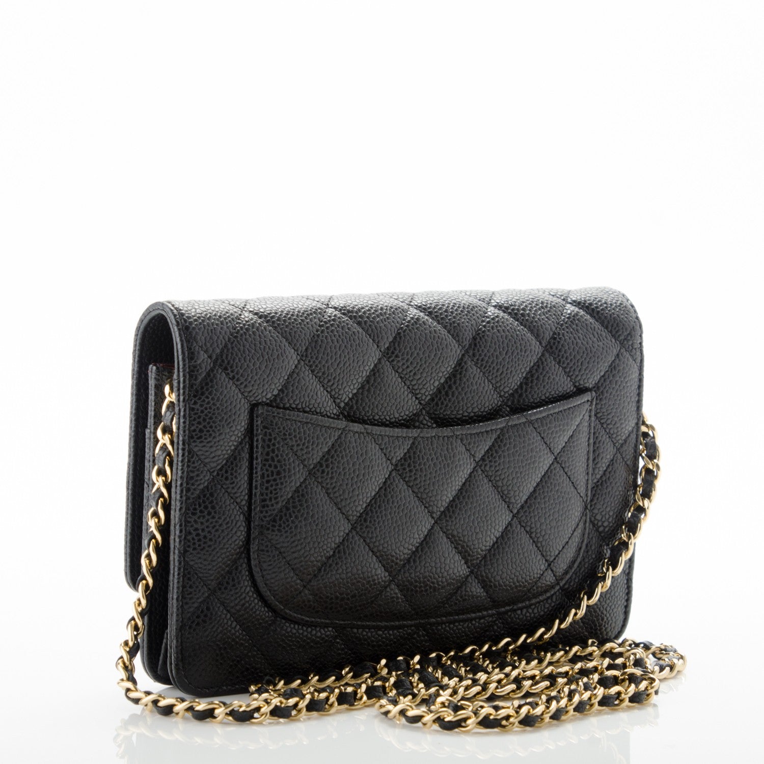 Chanel Caviar Quilted Wallet On Chain WOC Black 3 of 8