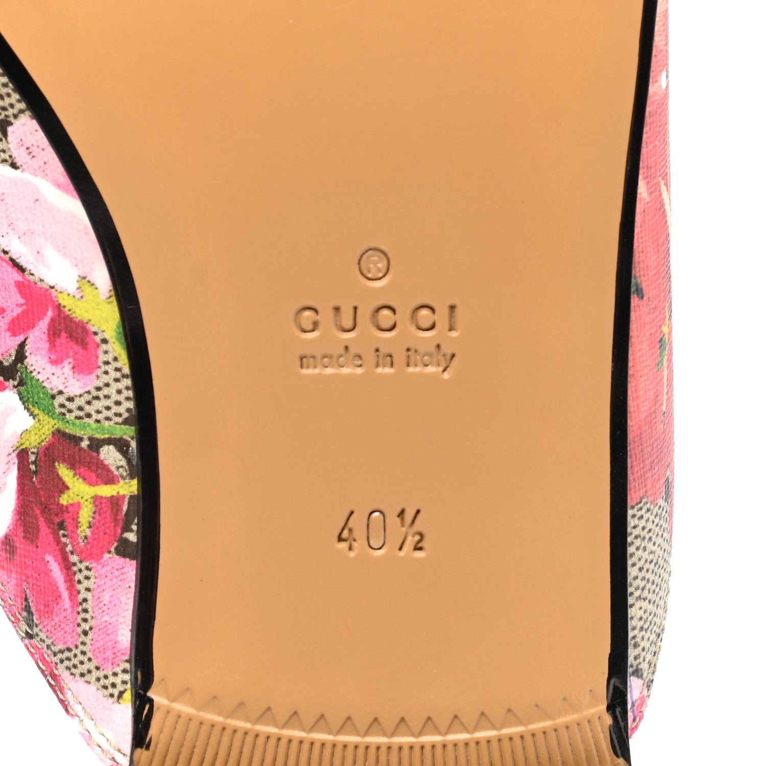 Gucci GG Supreme Monogram Blooms Womens Princetown Slippers 40.5 Beige Multicolor Dry Rose 8 of 10