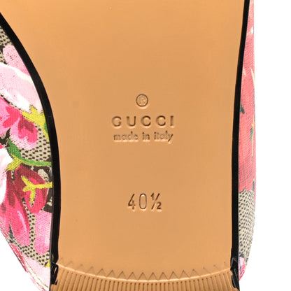 Gucci GG Supreme Monogram Blooms Womens Princetown Slippers 40.5 Beige Multicolor Dry Rose 8 of 10
