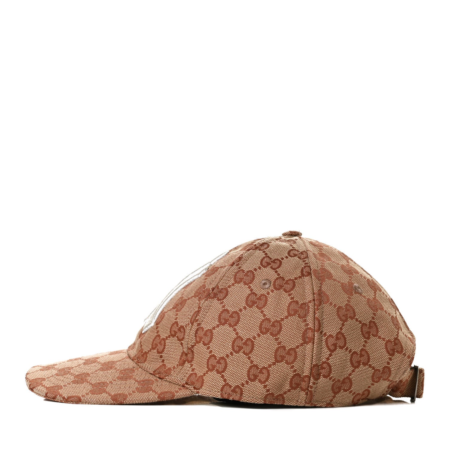 Gucci X MLB Monogram NY Yankees Baseball Hat 57-61 Beige Ruggine 3 of 9