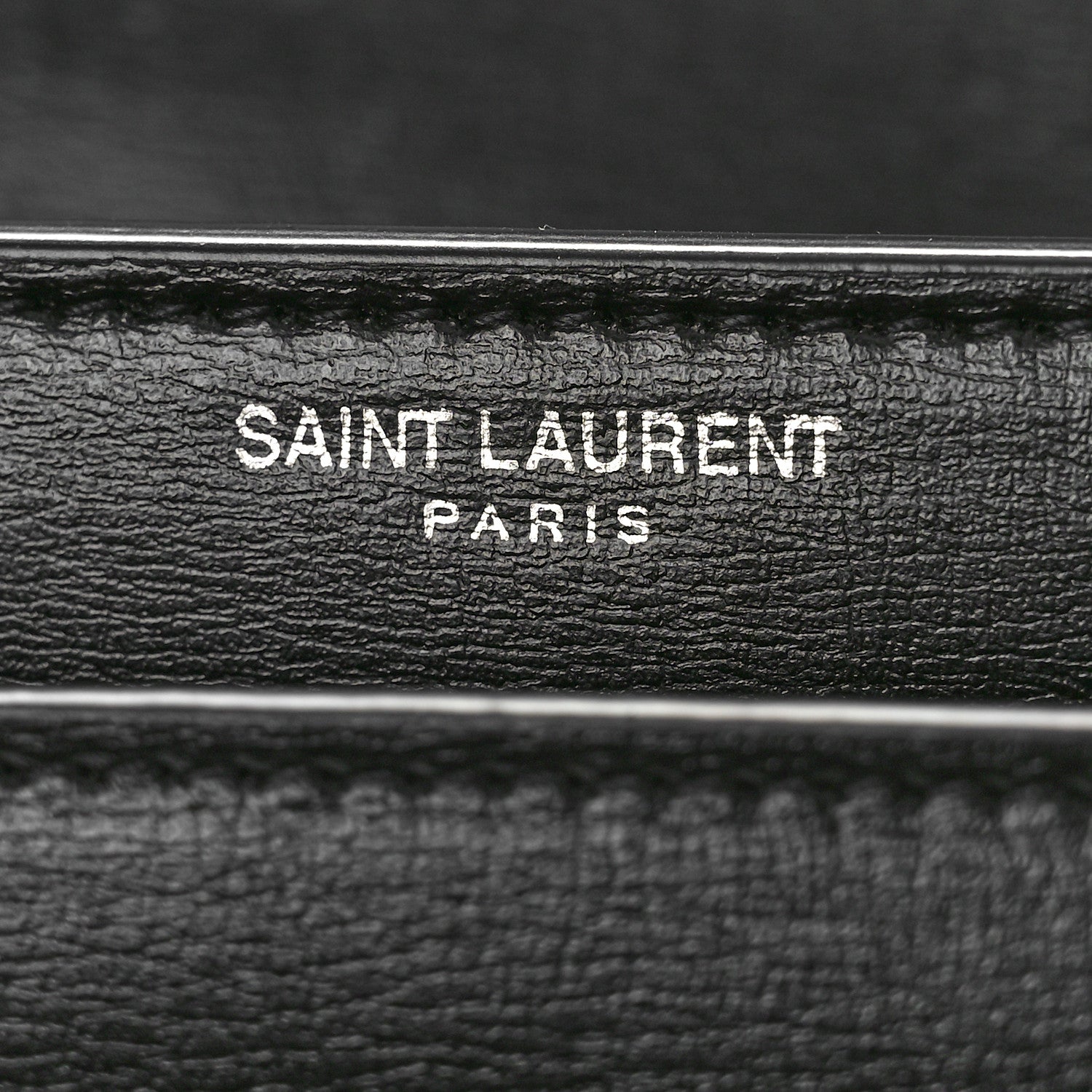 Saint Laurent Calfskin Medium Monogram Sunset Black 6 of 10